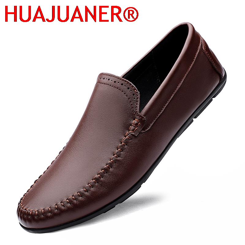Formal Men Daily Wear Footwear - หนังผู้ชายสวมใส่อย่างเป็นทางการสบายและระบายอากาศได้ทุกวันรอบนิ้วเท้าหมวกเท้ารองเท้าลําลองผู้ชายสีดําสีน้ําตาลขนาดใหญ่