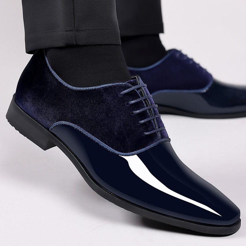 Men'S Formal Wear In Wedding - รองเท้าหนังธุรกิจแบบใหม่สำหรับผู้ชายรองเท้าทางการแบบผูกเชือกแบบลำลองรองเท้าใส่ทำงานในสำนักงานสำหรับผู้ชายแฟชั่นงานแต่งงาน