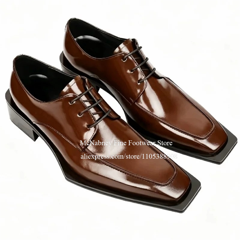 Men'S Formal Wear In Wedding - รองเท้าหนังแบบมีปุ่มสตั๊ด แบบผูกเชือก สีดำ สำหรับสุภาพบุรุษ สไตล์อ็อกซ์ฟอร์ด รองเท้าคลาสสิก
