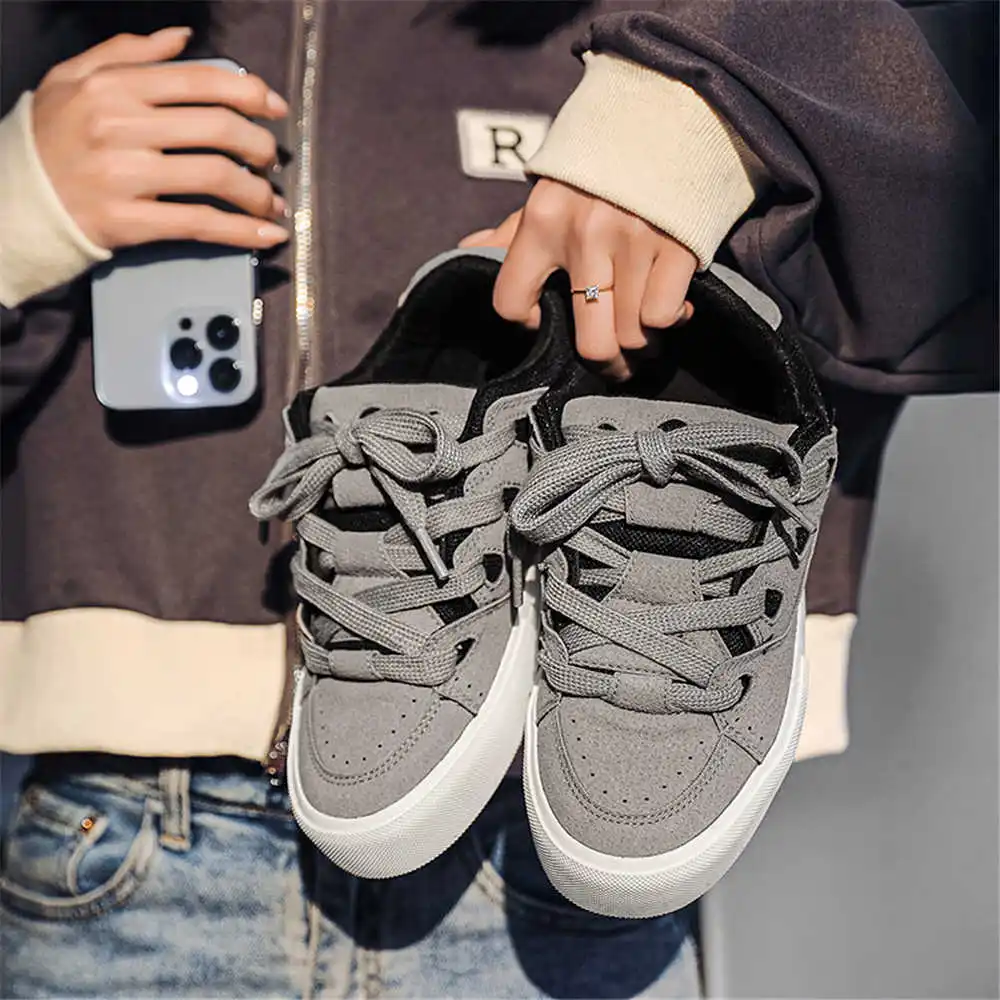 Formal Men Daily Wear Footwear - กับ Lacing Hiphop ผู้หญิงรองเท้าสเก็ตบอร์ดวอลเลย์บอลรองเท้าผ้าใบสําหรับสตรี Beige Boot