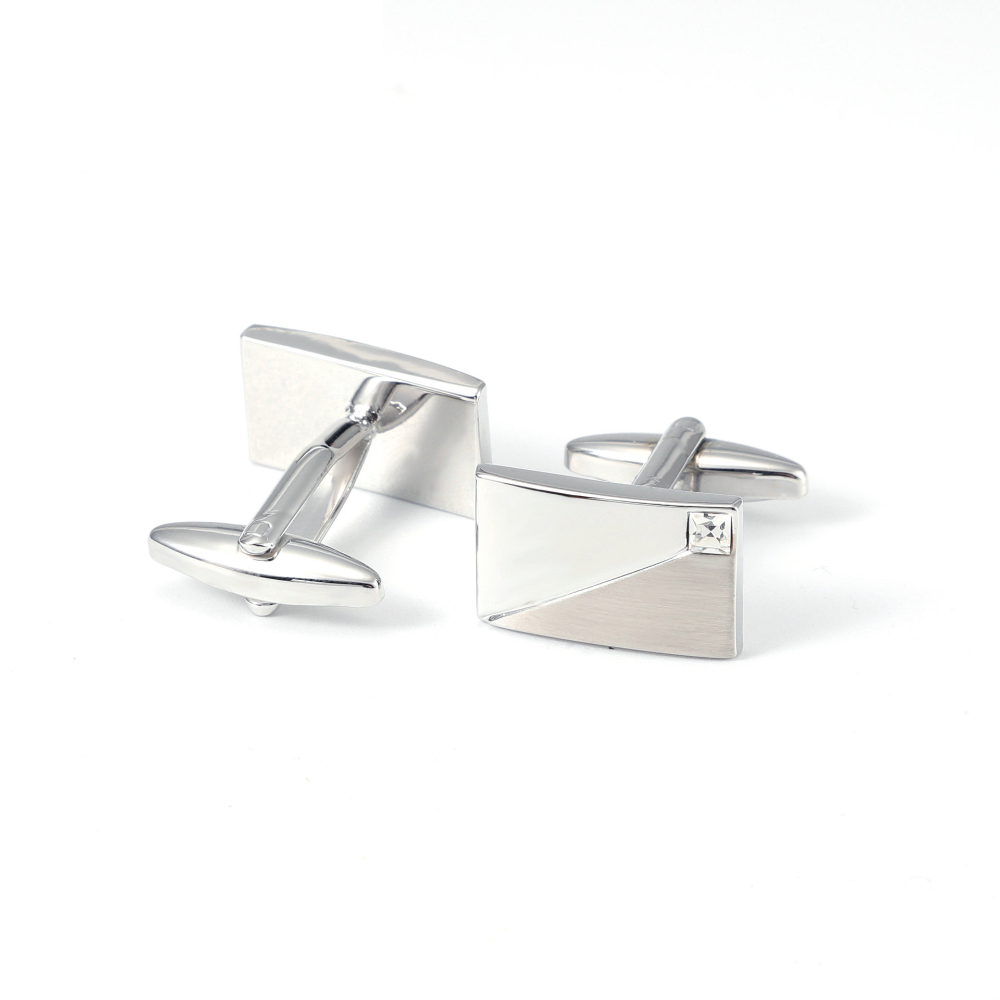 ชุดกระดุมข้อมือและคลิปหนีบเนคไ - Cufflinks Silver Set บทวิจารณ์และราคา