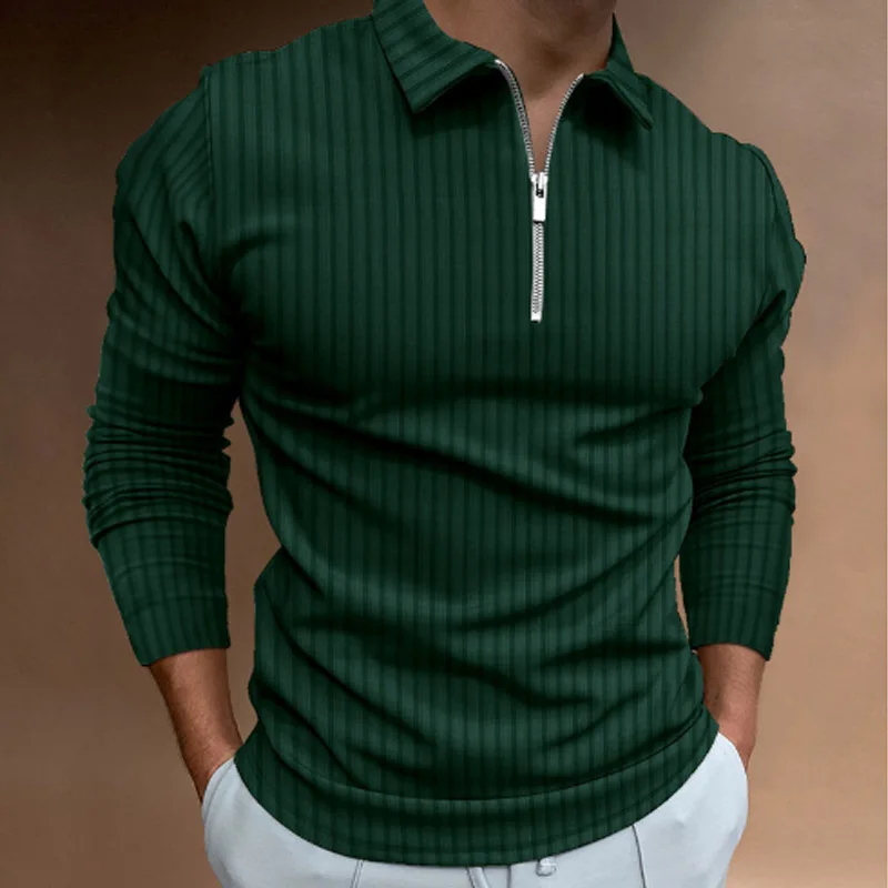 เสื้อโปโลแขนยาวลายทางสำหรับผู้ - Men'S Polo Formal Wear บทวิจารณ์และราคา