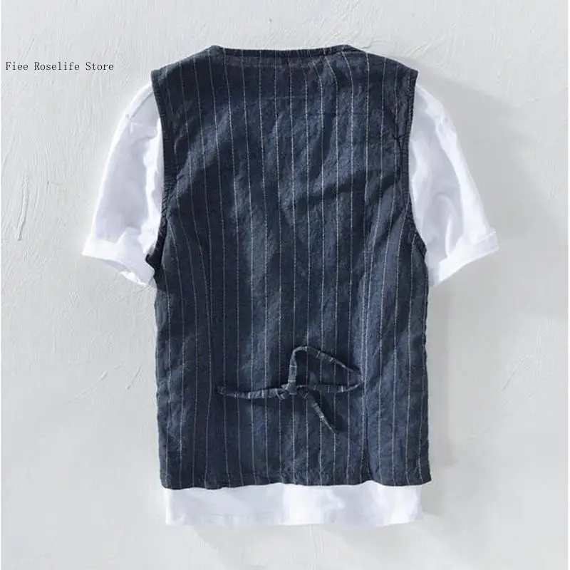 เสื้อกั๊กผ้าลินินสไตล์ลำลองแบบ - Men Formal Wear For Summer บทวิจารณ์และราคา