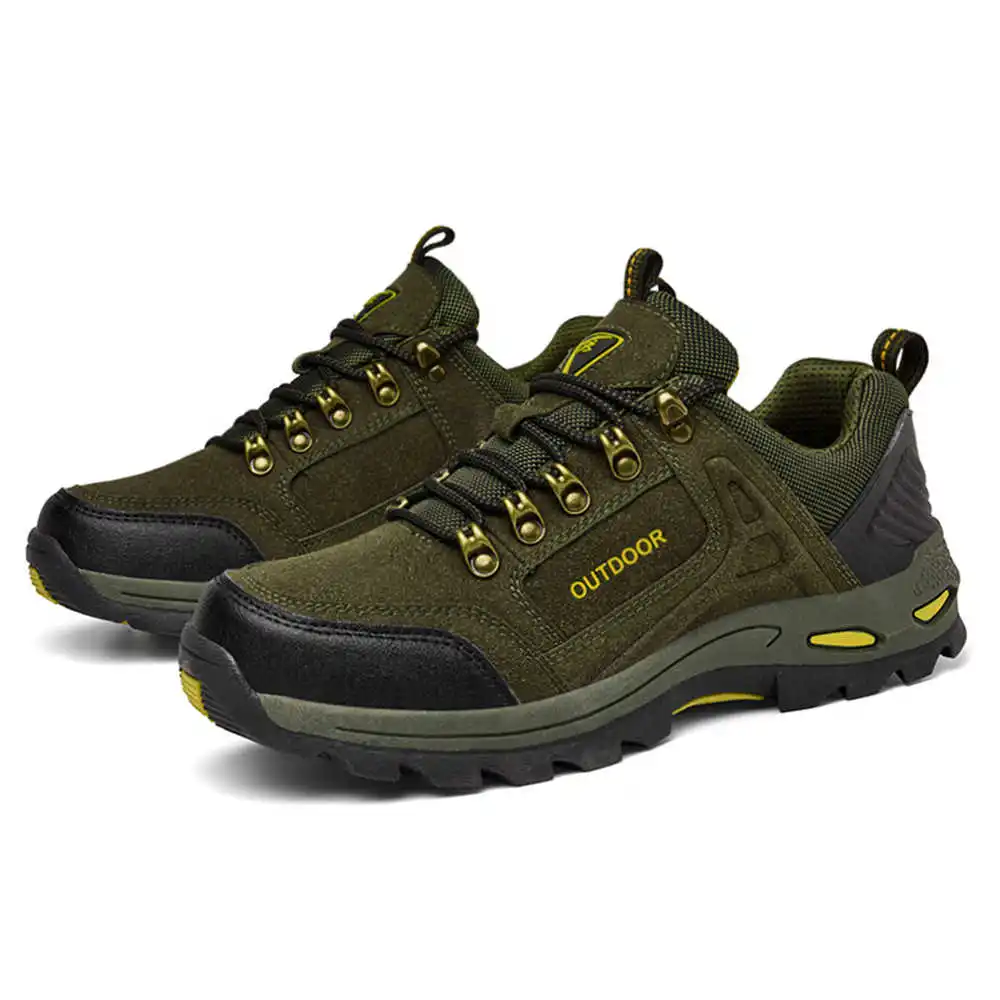 Non-SLIP Lace Up เดินป่าเทนนิส - Formal Men Daily Wear Footwear บทวิจารณ์และราคา
