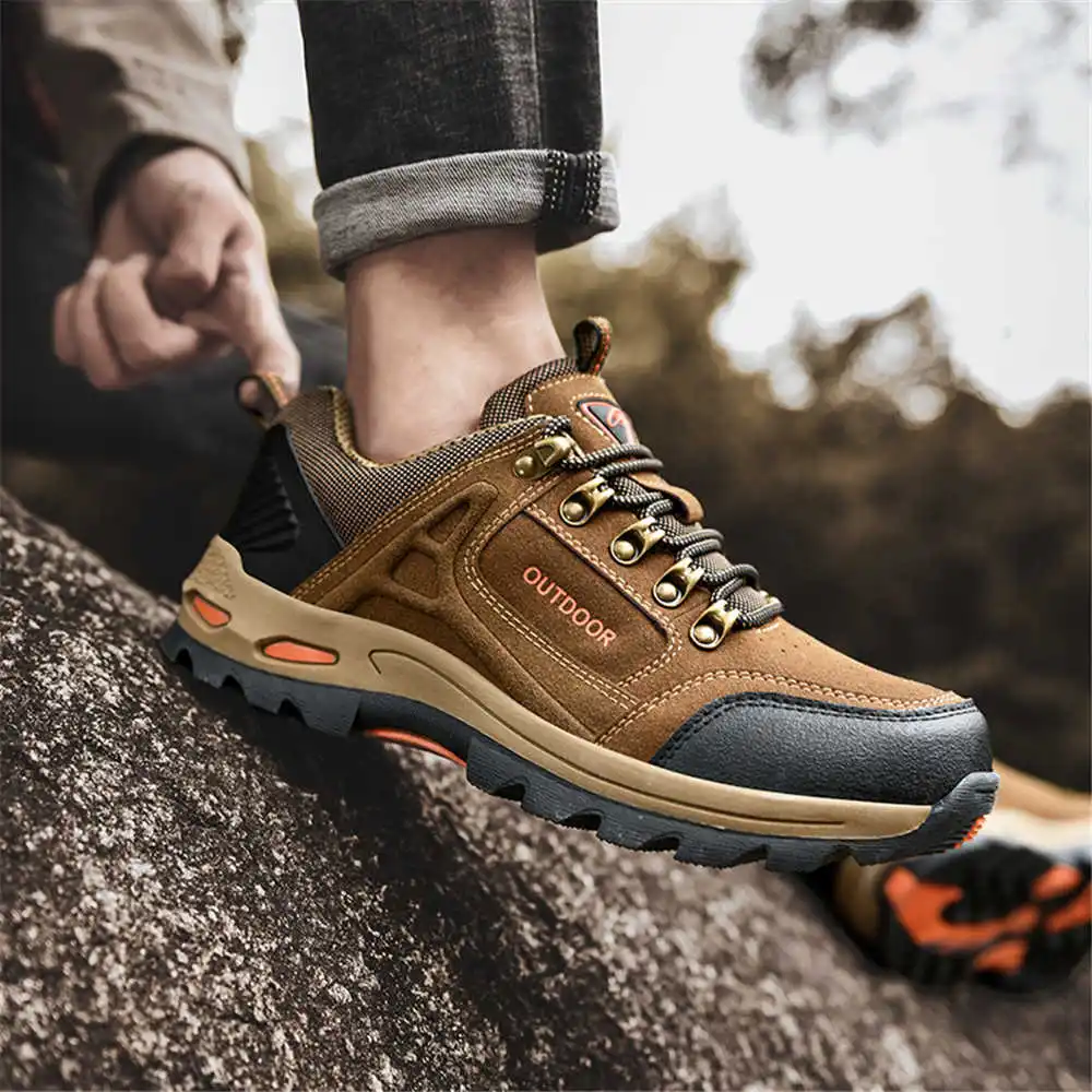 Non-SLIP Lace Up เดินป่าเทนนิส - Formal Men Daily Wear Footwear บทวิจารณ์และราคา