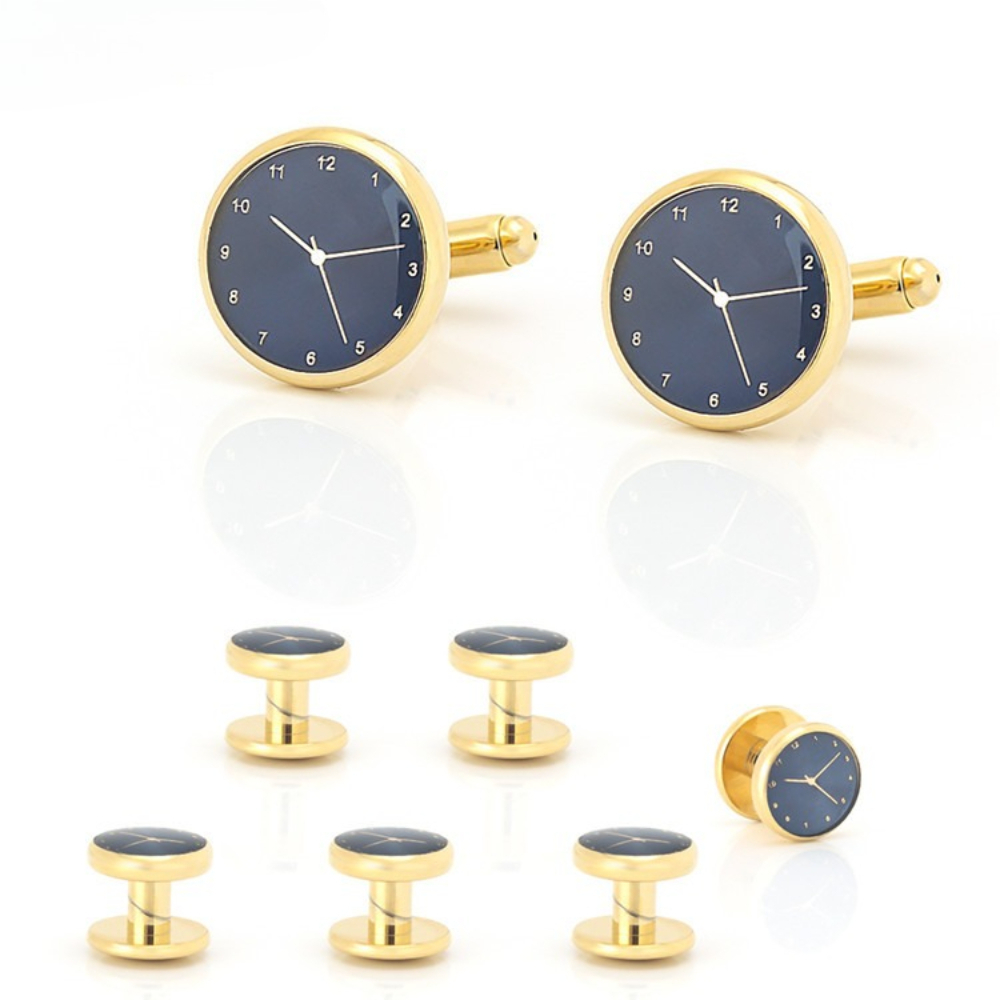 ชุดเครื่องประดับ 6 ชิ้น ประกอบ - Cufflinks Silver Set บทวิจารณ์และราคา