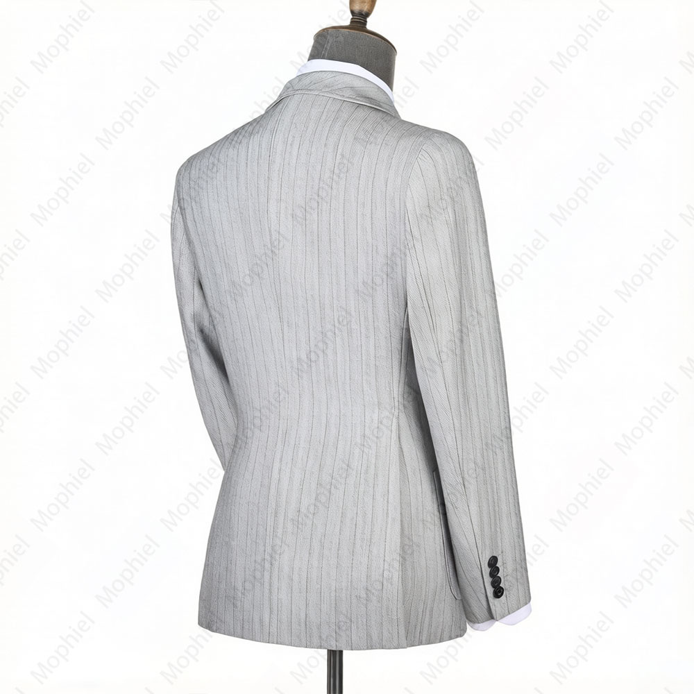 ชุดสูทผู้ชายสีเทาอ่อน Mophiel  - Men'S Formal Wear In Wedding บทวิจารณ์และราคา