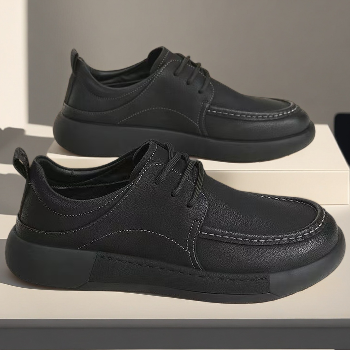 รองเท้าธุรกิจผู้ชายทรงกว้าง หน - Formal Men Daily Wear Footwear บทวิจารณ์และราคา