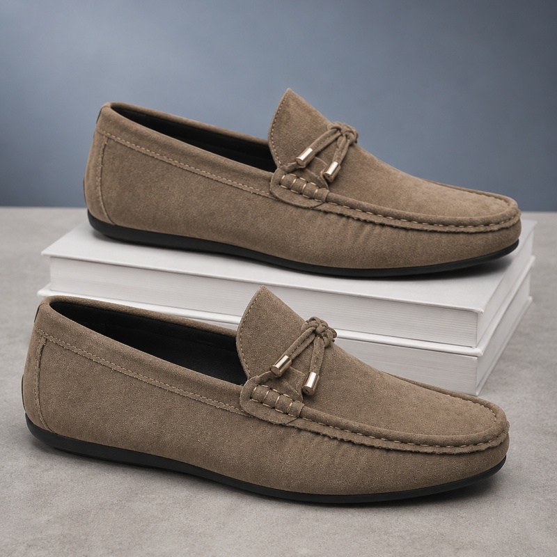 รองเท้าหนังผู้ชายสไตล์เรียบง่า - Formal Men Daily Wear Footwear บทวิจารณ์และราคา