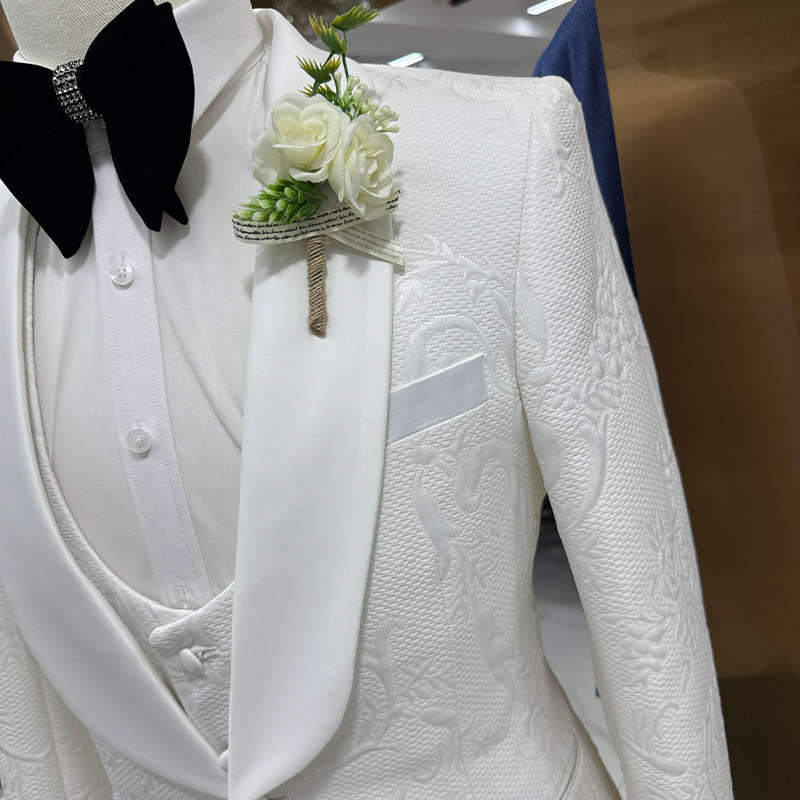 ชุดสูทแต่งงานผู้ชาย สีขาว 3 ชิ - Men'S Formal Wear In Wedding บทวิจารณ์และราคา