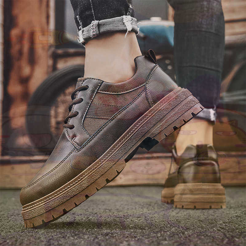 Dark Natural หนังแฟชั่น Traine - Formal Men Daily Wear Footwear บทวิจารณ์และราคา