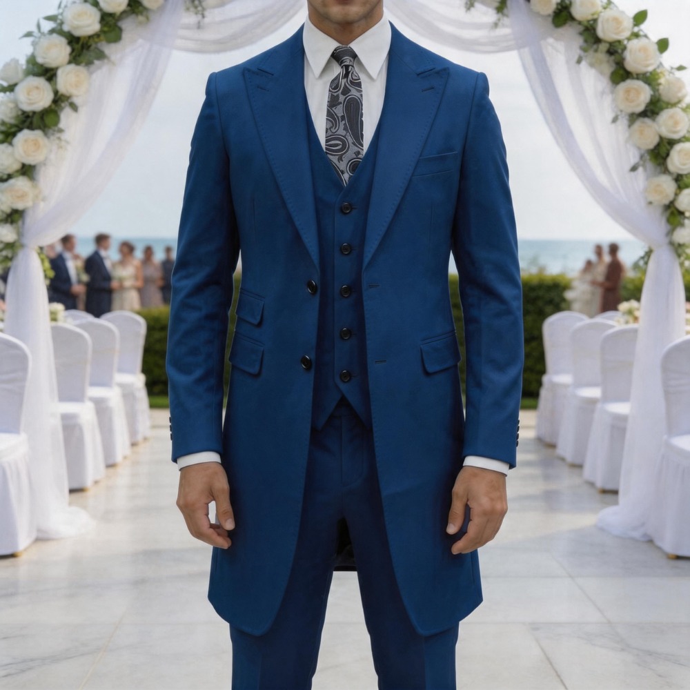 ชุดสูทผู้ชายทรงเข้ารูป 3 ชิ้น  - Men Formal Wear For Summer บทวิจารณ์และราคา