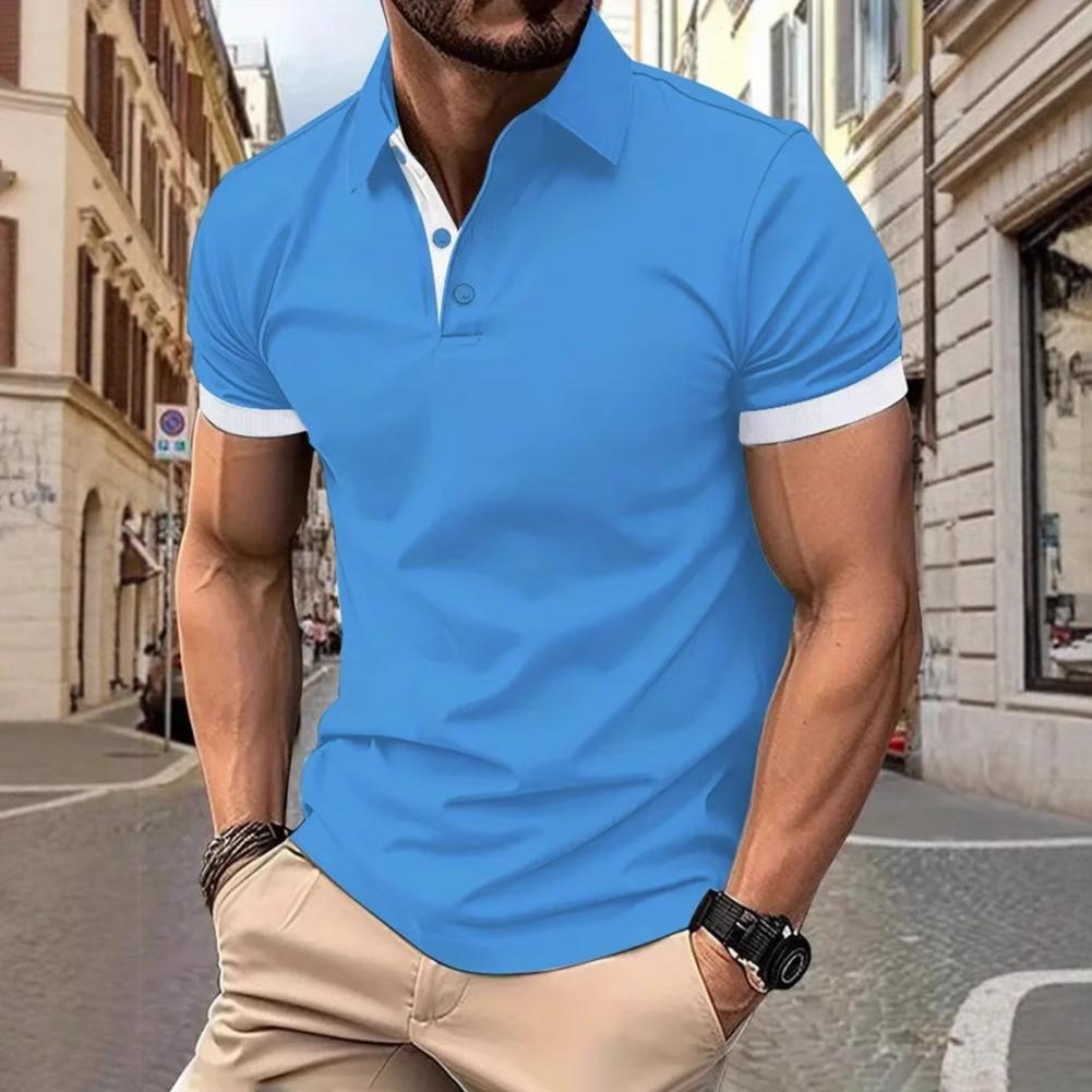 เสื้อผู้ชาย แขนสั้น ปกเสื้อ ทร - Men'S Polo Formal Wear บทวิจารณ์และราคา