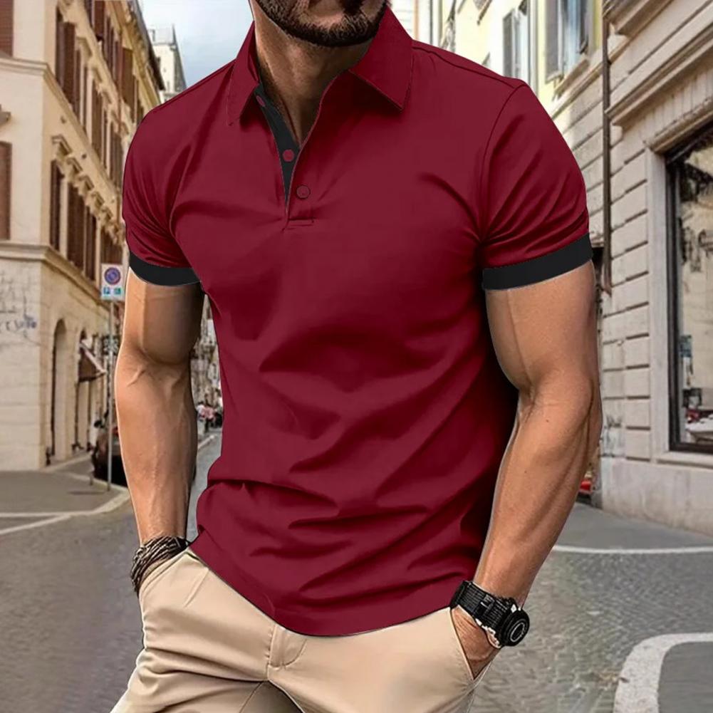 เสื้อผู้ชาย แขนสั้น ปกเสื้อ ทร - Men'S Polo Formal Wear บทวิจารณ์และราคา