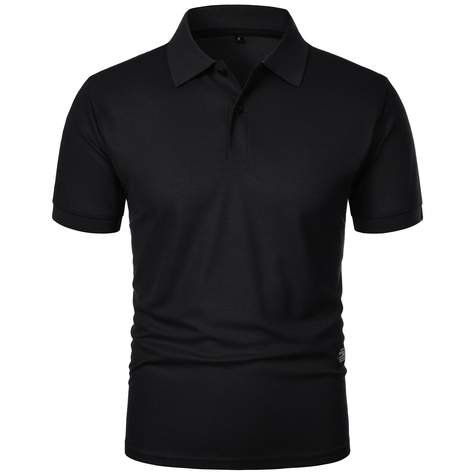 เสื้อโปโลลำลองผู้ชาย สีดำ พิมพ - Men Formal Wear For Summer บทวิจารณ์และราคา