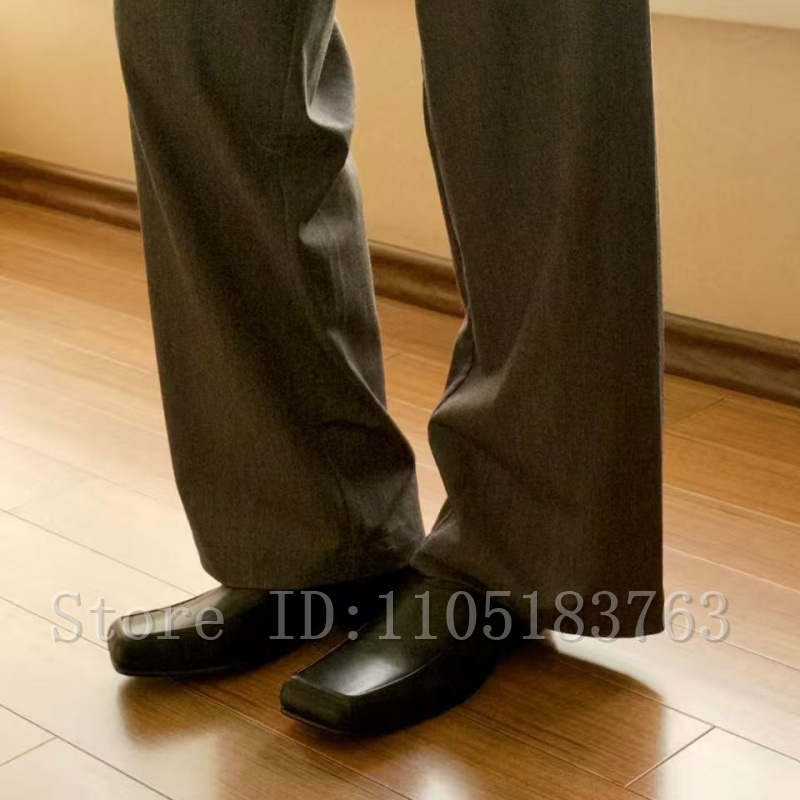 รองเท้าโลฟเฟอร์หนังสีดำทรงเหลี - Formal Men Daily Wear Footwear บทวิจารณ์และราคา
