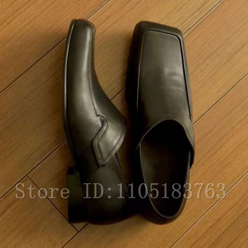 รองเท้าโลฟเฟอร์หนังสีดำทรงเหลี - Formal Men Daily Wear Footwear บทวิจารณ์และราคา