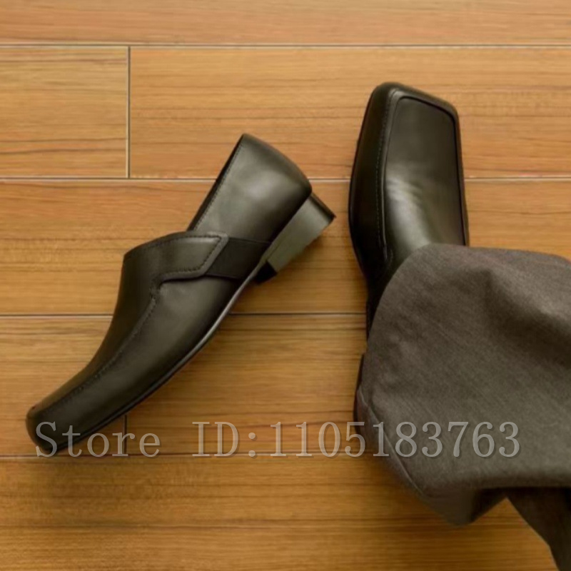 รองเท้าโลฟเฟอร์หนังสีดำทรงเหลี - Formal Men Daily Wear Footwear บทวิจารณ์และราคา