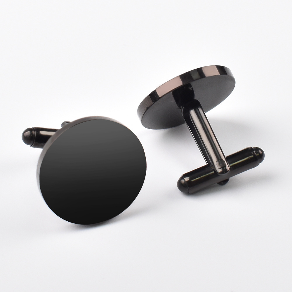 ชุดกระดุมข้อมือโลหะแฟชั่นผู้ชา - Cufflinks Silver Set บทวิจารณ์และราคา