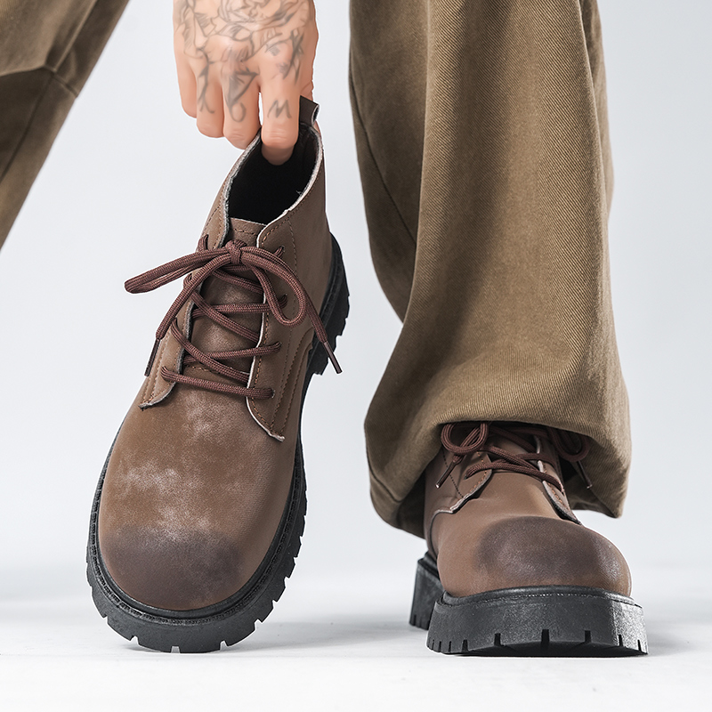 รองเท้าหนังผู้ชายแบบผูกเชือกทร - Formal Men Daily Wear Footwear บทวิจารณ์และราคา