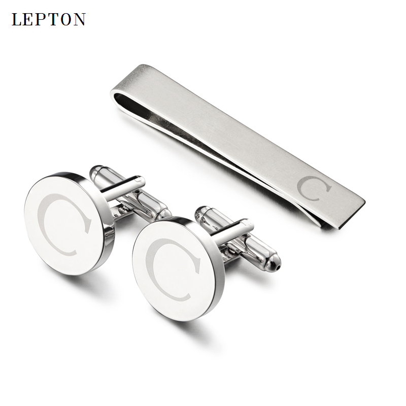 กระดุมข้อมือรูปตัวอักษร C สีเง - Cufflinks Silver Set บทวิจารณ์และราคา