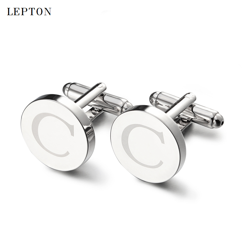 กระดุมข้อมือรูปตัวอักษร C สีเง - Cufflinks Silver Set บทวิจารณ์และราคา