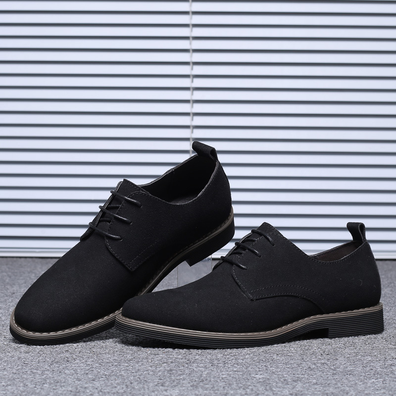 รองเท้าหนังกลับสีน้ำเงินกรมท่า - Formal Men Daily Wear Footwear บทวิจารณ์และราคา
